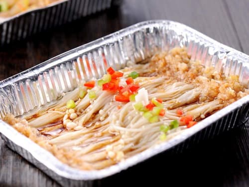 滴道锡纸烤金针菇
